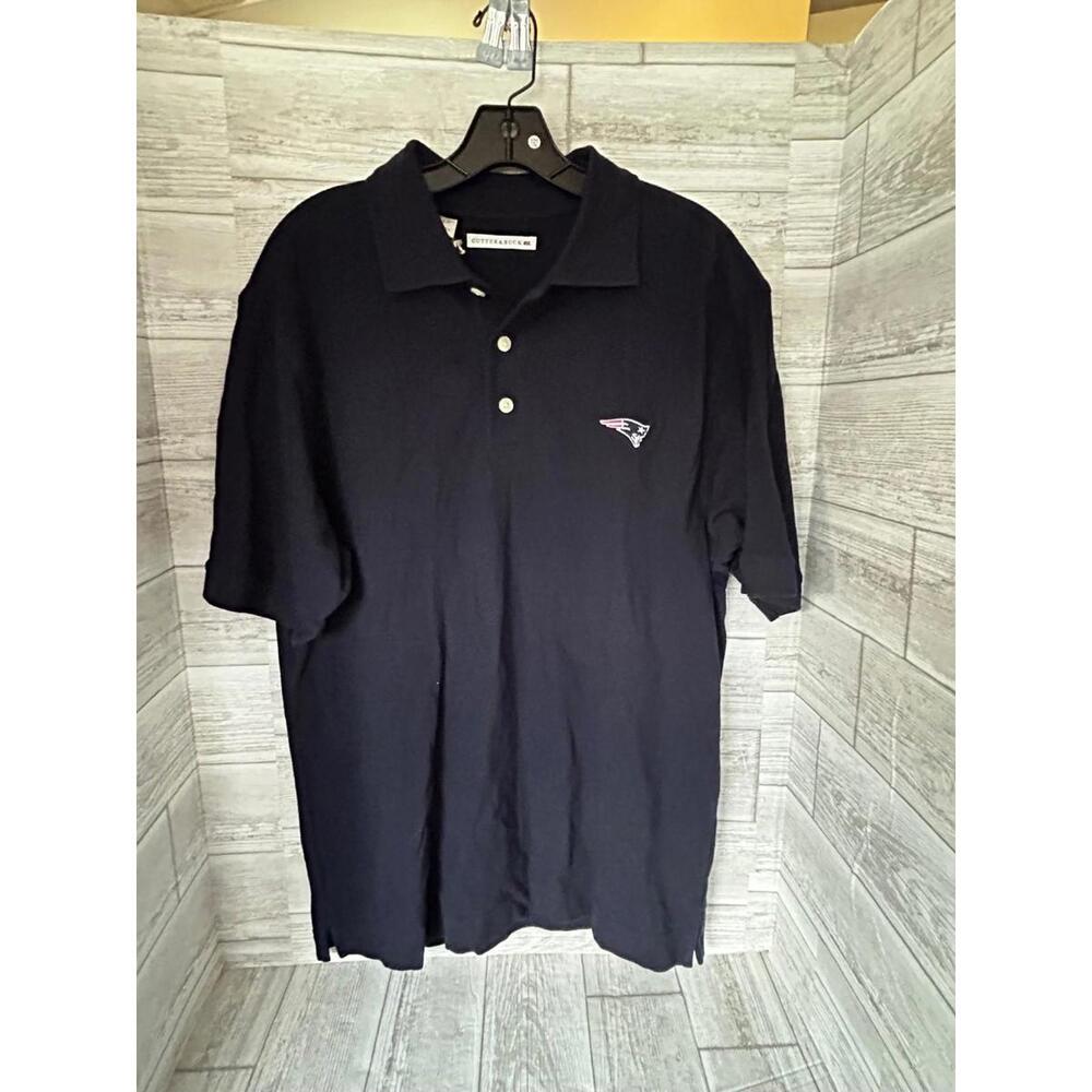 Cutter & Buck Polo Shirt Men’s Small Navy Blue New England Patriots New with Tag
